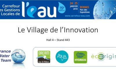 Découvrez le Village de l’Innovation par Aqua-Valley, Dream, Hydreos et écoorigin au #CGLE19