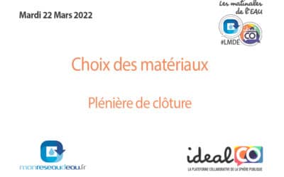 La vidéo replay de la Plénière de Clôture #LMDE du 22 mars 2022