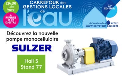 #CGLE | Découvrez les nouvelles pompes centrifuges à aspiration axiale SES et SKS de SULZER !