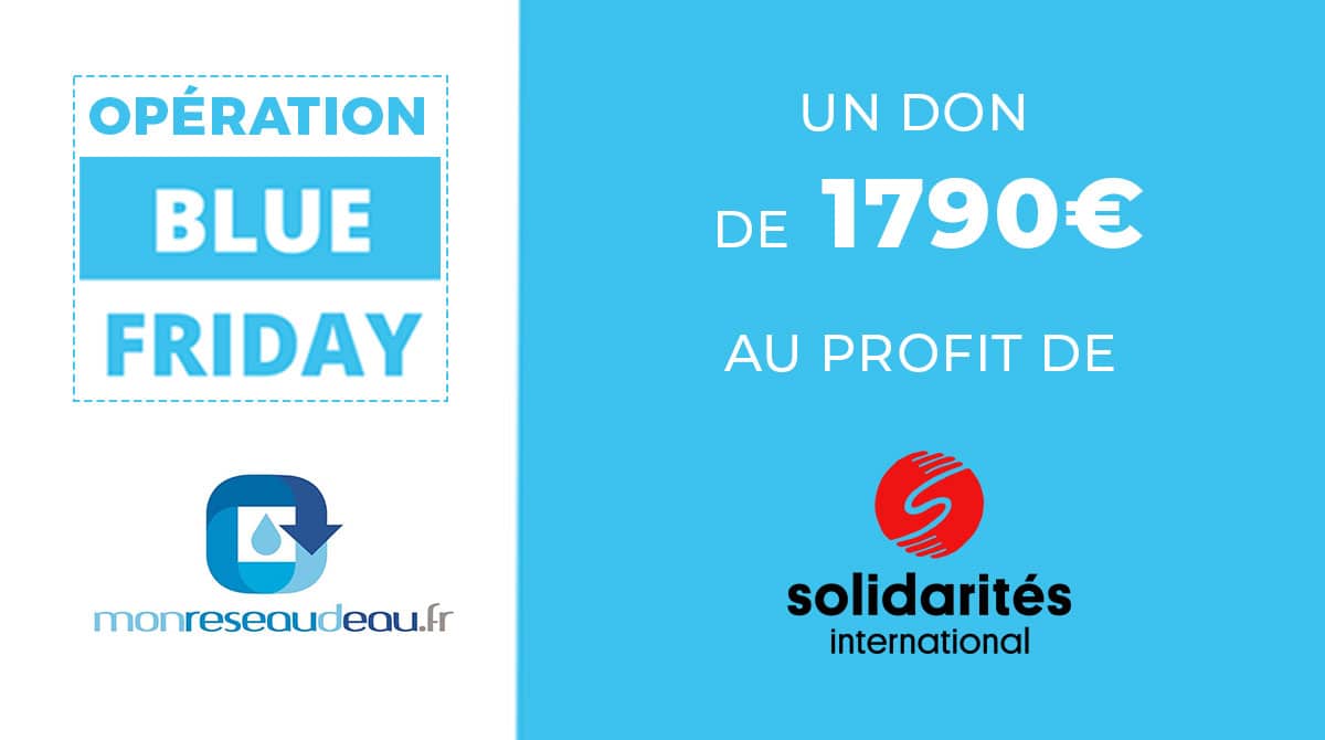 Blue Friday Monreseaudeau.fr : un don de 1790€ pour une association humanitaire