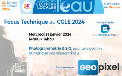 Focus technique : Photogrammétrie & SIG, pour une gestion numérique des réseaux d’eau.