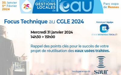 Focus Technique : Rappel des points clés pour le succès de votre projet de réutilisation des eaux usées traitées