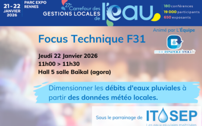 Focus technique : Dimensionner les débits d’eaux pluviales à partir des données météo locales : découvrir le logiciel web DIMUS PLUS