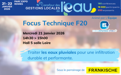 Focus technique : Traiter les eaux pluviales avant d’infiltrer pour des ouvrages performants et durables
