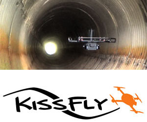 Drone volant KissFly : inspection autonome des canalisations souterraines en conditions extrêmes